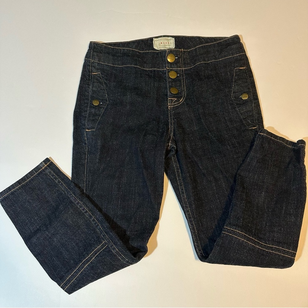 Current/Elliott x Marni The Easy Cropped Button Fly Jeans